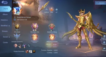 Conta Mobile legends 419 skins