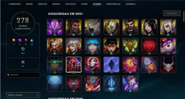Conta lol, lv 342, 308 skins