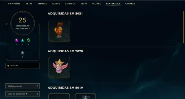 Conta lol, lv 342, 308 skins