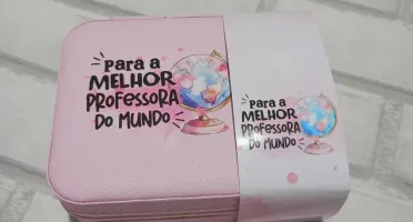 Kit Ecobag e Porta-Joias Personalizado para Professora