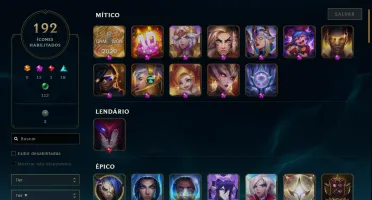 Conta League of Legends 500+ skin ex diamante FULL ACESSO