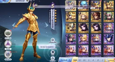 SAINT SEIYA AWAKENING - COM GEMAS AVANÇADAS E LIVROS