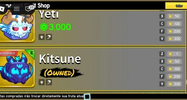 Conta com Kitsune perm