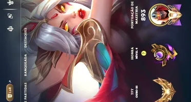 Conta de league of legends com 850 skins no Prata