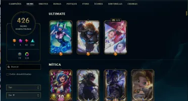 Conta Rara 427 Skins Urgente