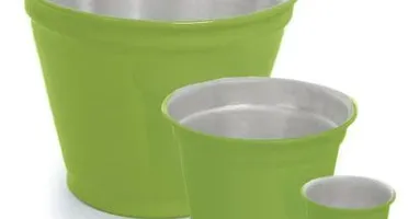 Vaso de Alumínio Crisântemo - Cores