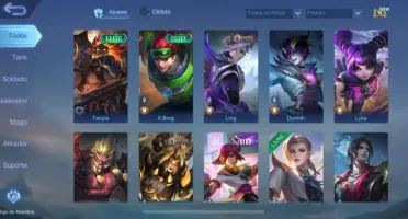 conta mobile legends honra mítica com wr alto e várias skins