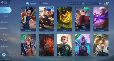 conta mobile legends honra mítica com wr alto e várias skins