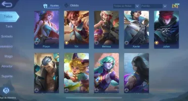 conta mobile legends honra mítica com wr alto e várias skins
