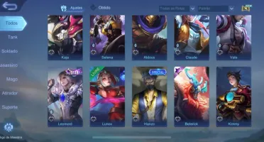 conta mobile legends honra mítica com wr alto e várias skins