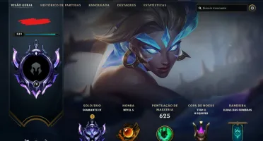 Conta de lol diamnte 4 + de 250 skins