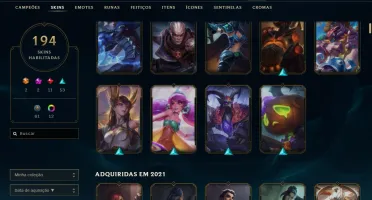 HIPER PROMOÇÃO - CONTA PRIME 194 SKINS - ALL CHAMPIONS