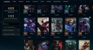 HIPER PROMOÇÃO - CONTA PRIME 194 SKINS - ALL CHAMPIONS