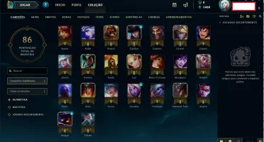 Conta Platina 5 com MMR Alto