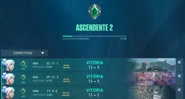 Conta Smurf Ascendente Valorant MMR ALTO