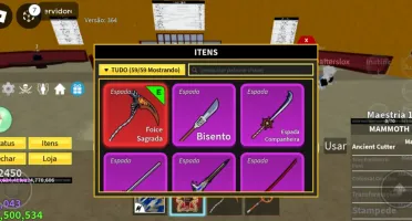 Conta de blox fruits