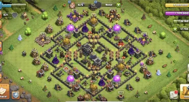 Clash of Clans Full CV9 5 construtores com 12766 gemas