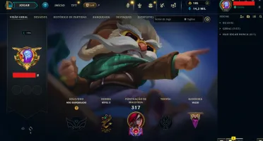 conta lol level 196