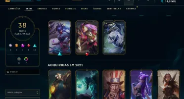conta lol level 196