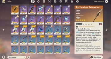 ❄Ganyu+Diluc+Keqing+Qiqi+Perfuradora Prismática❄AR40❄