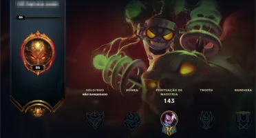 Conta unranked, lvl 86 com 19 skins