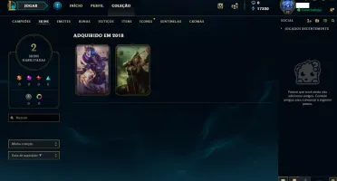Conta LOL Diamante V Smurf