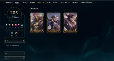 Platina 4 com TODOS os Champs e 203 Skins +4 Prestigios