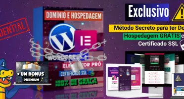 EXCLUSIVO:Tenha Domínio, WordPress, SSL e Elementor de graça