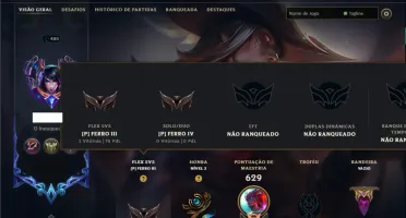Ferro 4 com TODOS os Champs e 207 Skins ( MID / TOP / ADC )