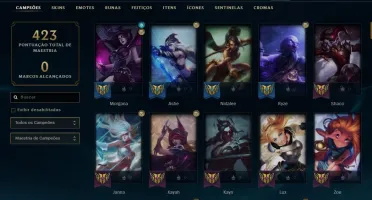 Conta LoL lvl304