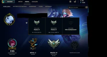 Conta prata IV com Ezreal Pulsefire e Draven Draven