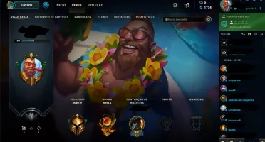 CONTA LOL COM 95 SKINS E VARIOS CAMPEÕES