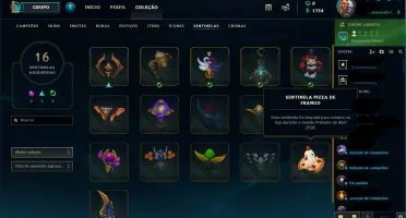 CONTA LOL COM 95 SKINS E VARIOS CAMPEÕES