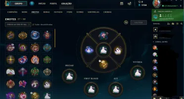 CONTA LOL COM 95 SKINS E VARIOS CAMPEÕES