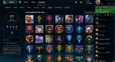 CONTA LOL COM 95 SKINS E VARIOS CAMPEÕES