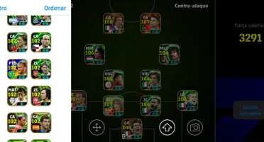 Vendo conta de efootbal Android muito boa