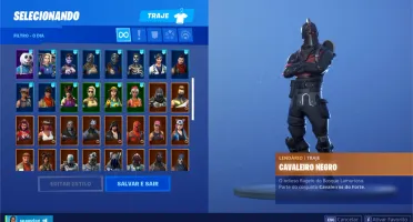 Conta De Fortnite com Cavaleiro Negro (PC e PS4)