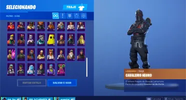 Conta De Fortnite com Cavaleiro Negro (PC e PS4)