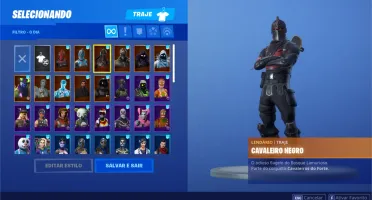 Conta De Fortnite com Cavaleiro Negro (PC e PS4)