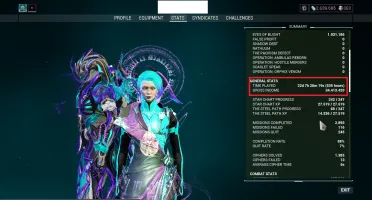Conta Warframe Rank 22 Full Prime