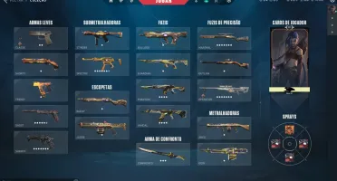 Conta de valorant com muitas skin