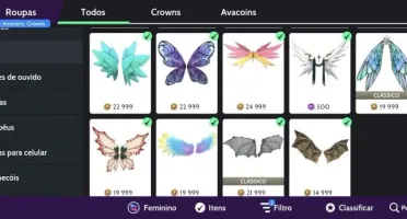 Conta Rica De Avakin Life Unisex Com Varios Itens Em Crowns