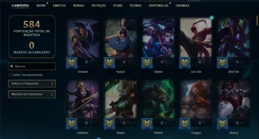 Conta Unranked com 145 Champs e 116 Skins + 1 Prestigo GAREN