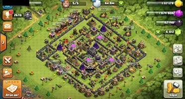 clash of clans Cv 9 6k em gemas.