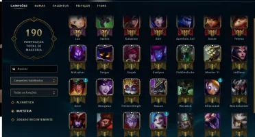 CONTA BRONZE III/41CHAMPS/9SKINS COM LUX ULTIMATE/10 ICONES
