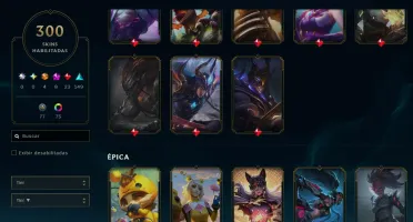 Conta Lol Lvl 428 - 300 Skins E Platina Ii, Passe Ativo, 8 M