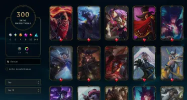 Conta Lol Lvl 428 - 300 Skins E Platina Ii, Passe Ativo, 8 M