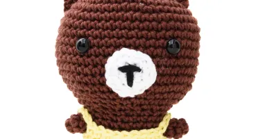 Urso Cabeçudo em Amigurumi