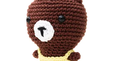 Urso Cabeçudo em Amigurumi