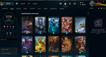 Conta nivel 264- 239 skins 4 miticas
